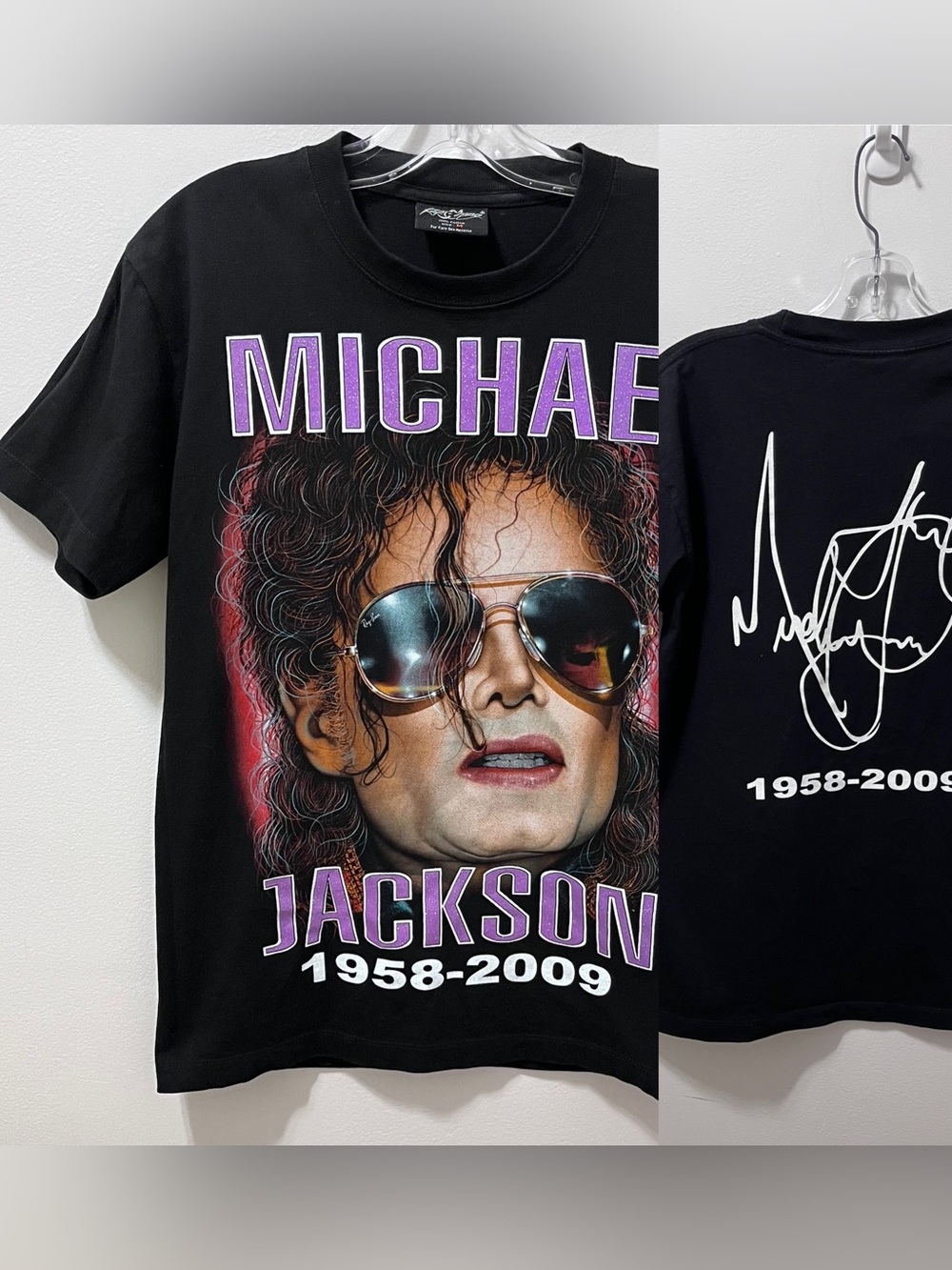 Michael Jackson 1958-2009 RIP Graphic T-Shirt | Rock Chang King of Pop Medium